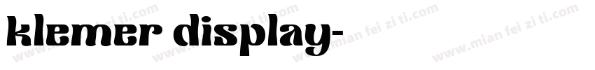 klemer display字体转换